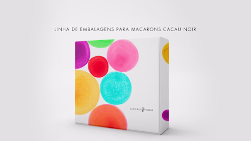 EMBALAGENS MACARONS CACAU NOIR :: Behance
