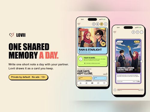 Lovii – Daily Story App for Couples with AI-Drawn Cards