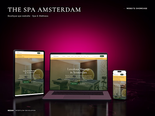 The Spa Amsterdam Website Redesign