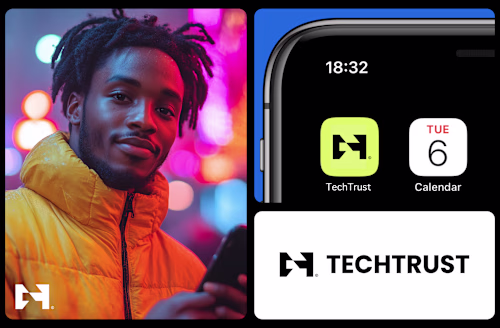 TechTrust Brand Identity and UX/UI Design Project