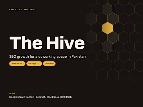 SEO Optimization & Growth Strategy for The Hive