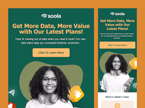 Data Offer Email Design
