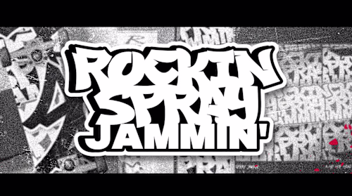 rockin spray jammin' - visual identity