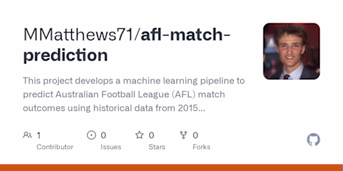 AFL Match Prediction Model Development