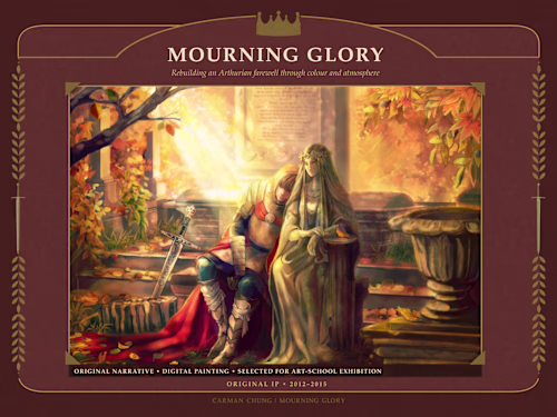 Mourning Glory — Rebuilding an Arthurian Farewell Through Colour