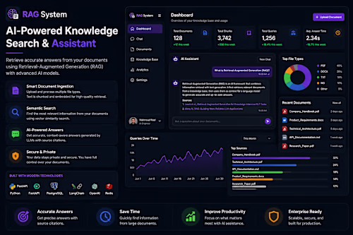 RAG-powered AI knowledge assistant that
