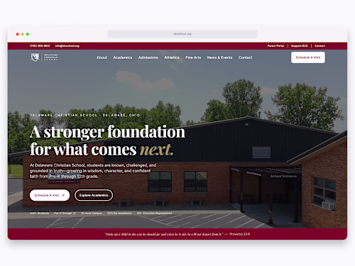 Delaware Christian School Website &