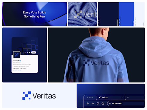 Brand identity for Veritas, a