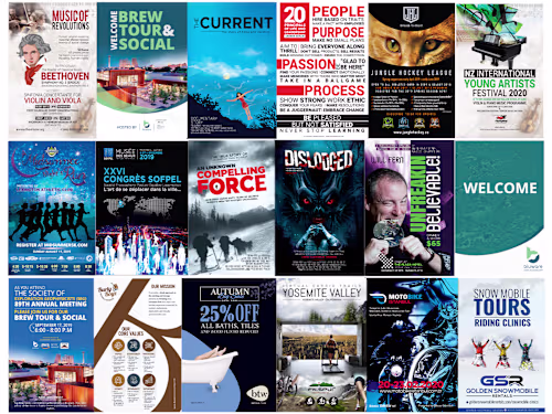Event Posters, Concert Flyers &