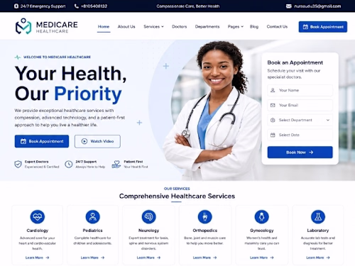 “Modern Healthcare Website Design & Development