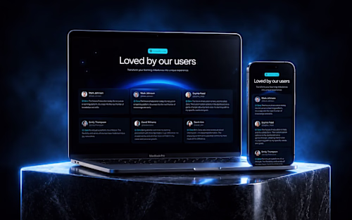 Testimonial Section - UI / UX Design