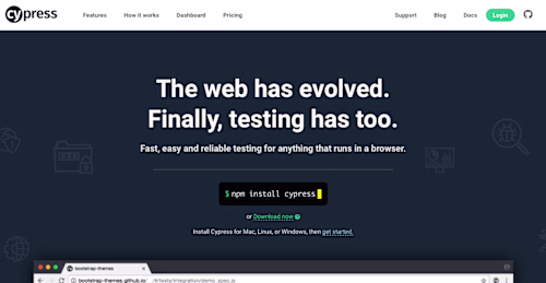 Cypress.io: Messaging/brand strategy, copywriting, case studies