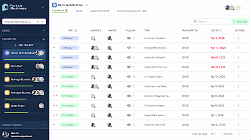 portals.business (http://portals.business) — React + Node fu...