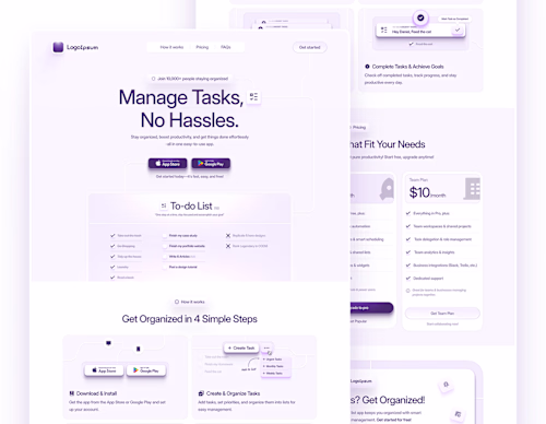 TO-DO LANDING PAGE DESIGN☑️