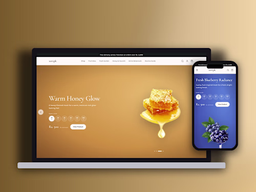 Xovi, skincare e-commerce store