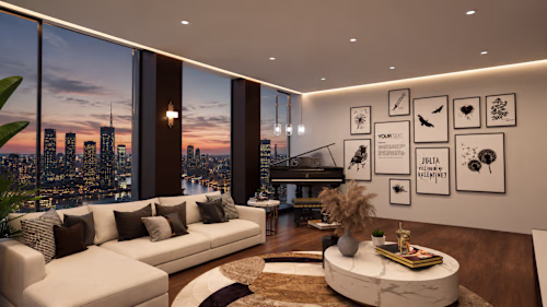 Skyline Serenity
Modern Luxury Living Room