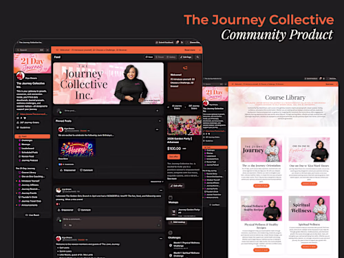 Customized Kajabi Community for The Journey Collective