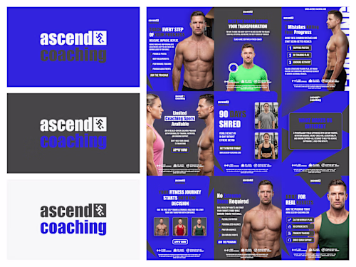 Ascend Coaching – Fitness Brand Identity & Social Media Design