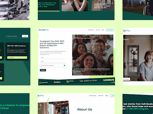 Pro Se Pro · UX/UI & Webflow
