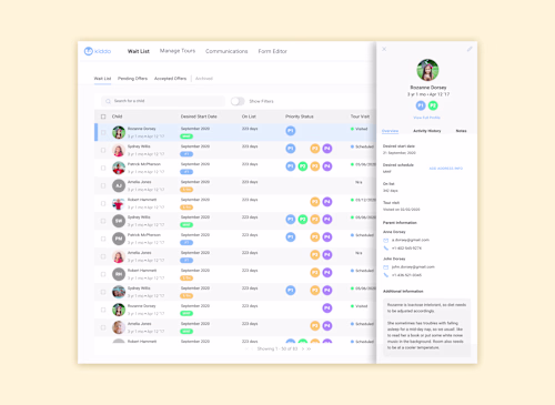 Kiddo SAAS Software