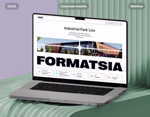 Formatsia.Lviv Website // UX/UI Design & Webflow
