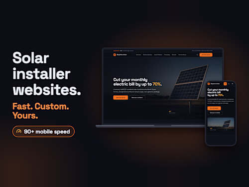 Concept website for a residential