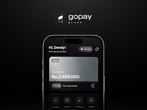 GoPay Black - UI Design Exploration