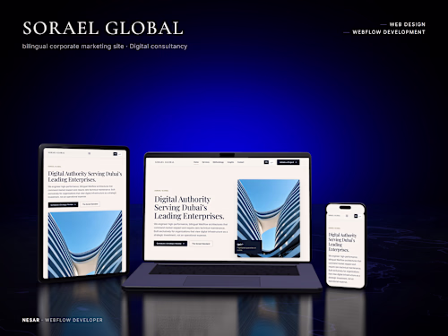 Sorael Global - A Bilingual Webflow Experience Built for the UAE