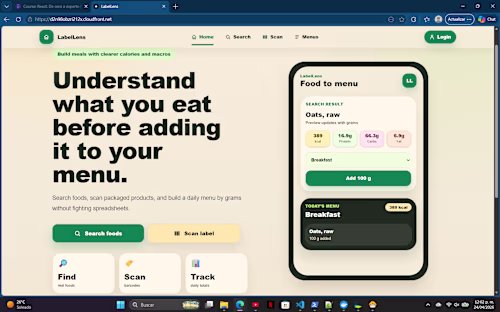 LabelLens — responsive nutrition planning