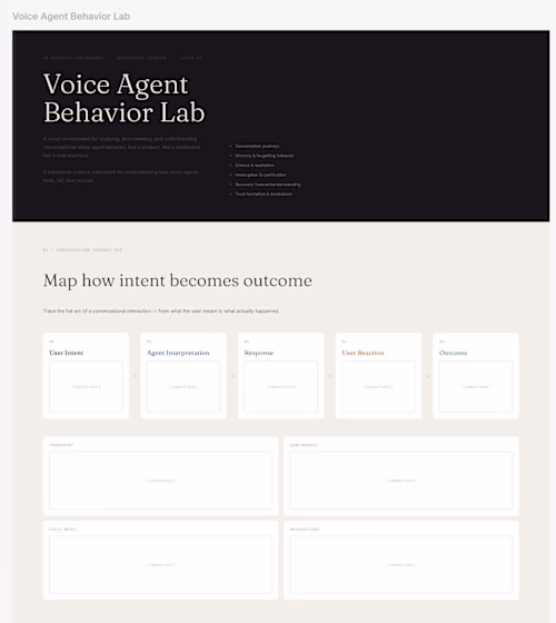 Voice Agent Behavior Lab