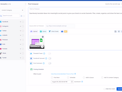 Web App(Social Media Management)