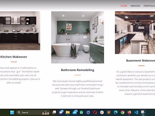 Construction and Renovation Business Wordpress Web Development
