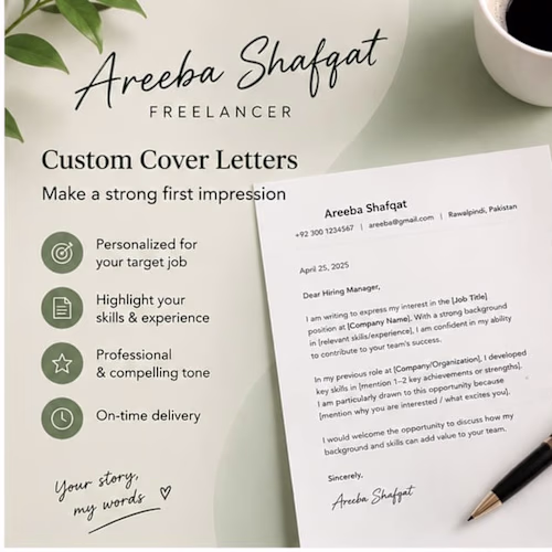 I create custom, Personalized cover