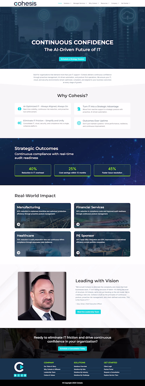 Cohesis - AI-Driven Future of IT