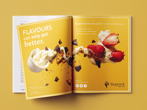 Regeurk Gelato Cafe - Brand Identity / Print / Advertising