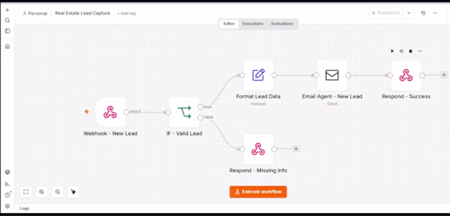 Real Estate workflow for client
Complete