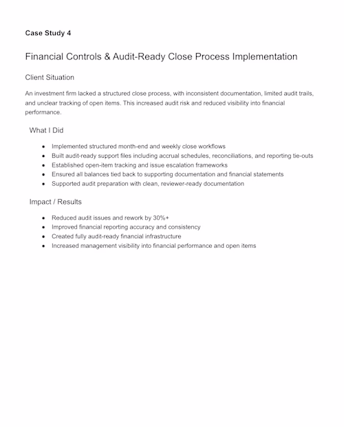 Strengthened financial controls and reporting