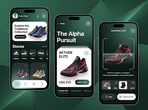 Modern E-commerce App Concept: Sneaker
