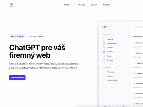 ChatGPT on your website SaaS | aichat.sk