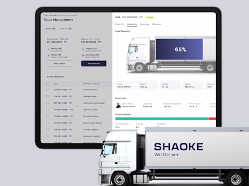 Shaoke - Logistics Application Design :: Behance