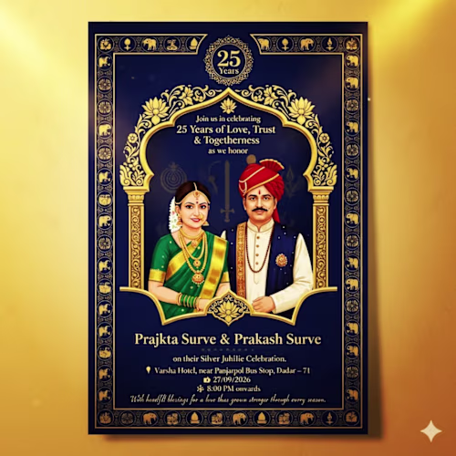 Customized Indian wedding invitation template