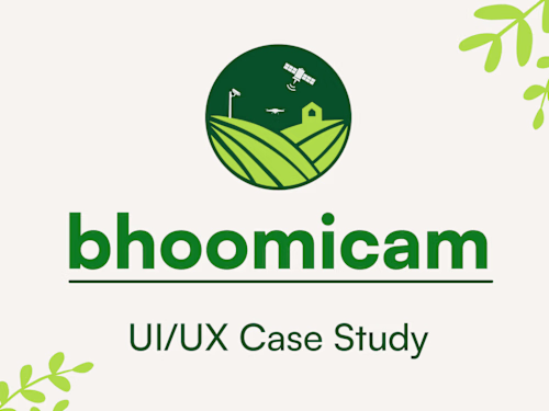 Product Design Case Study: Bhoomicam
