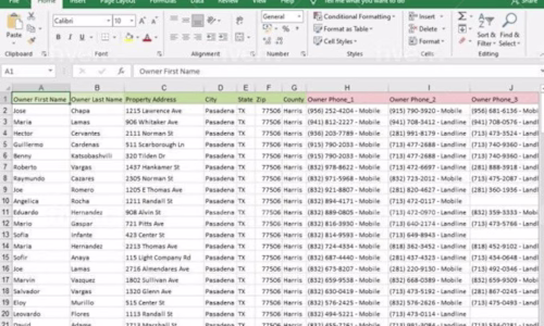 Data Entry in Excel