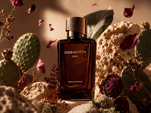 Luxury Fragrance Campaign & Visual Identity – Terracotta Oud