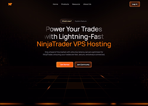 NinjaTrader | Landing Page Design