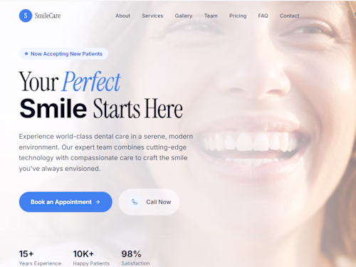 Designed a modern and responsive