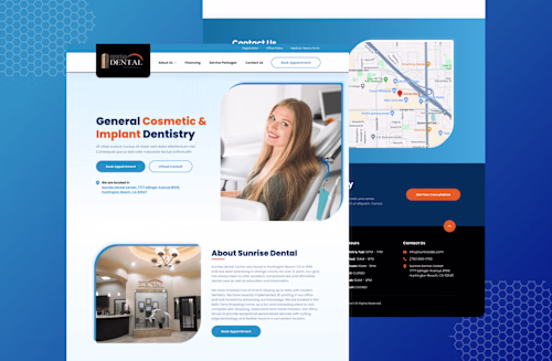 Modern Dental Clinic Website Design