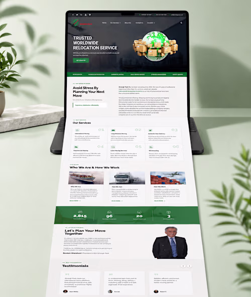 Simor Pack — Logistics Brand Identity & Website Design