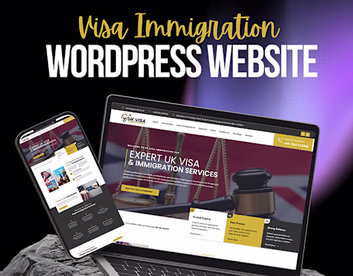 Visa Immigration WordPress Website —