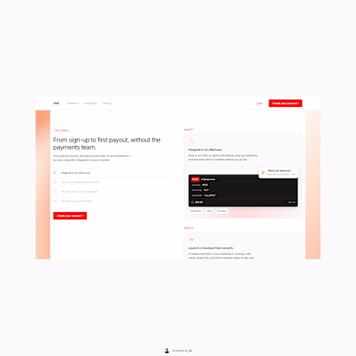 How it works section from